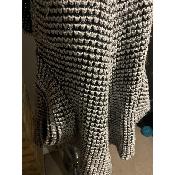 Orange Chunky Knit Sweater Dress with Pockets - Picture 3 of 4